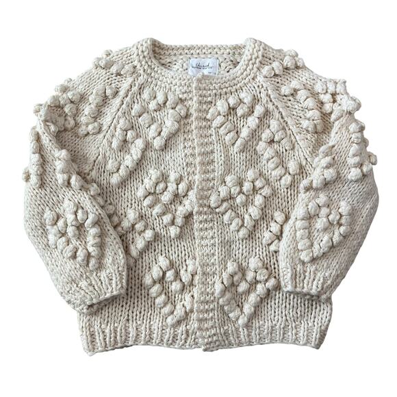 Chicwish Knit Your Love Cardigan Sweater Ivory Size S/M - Picture 1 of 6